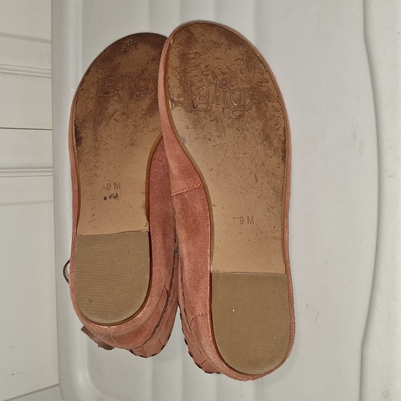 Latigo "Gala" suede moccasins slip-on booties - 9 - red clay/brown - Picture 6 of 9